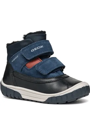 Geox Winterboots »B OMAR BOY WPF C«, Klettstiefel, Babystiefel Winterstiefel mit Warmfutter