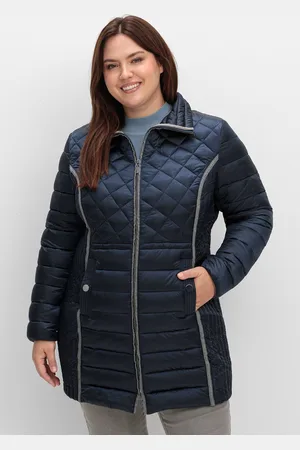 Sheego Steppjacke »Winterjacke mit feinem Schimmer und verschiedenen Steppungen«, ohne Kapuze, mit feinem Schimmer und verschiedenen Steppungen