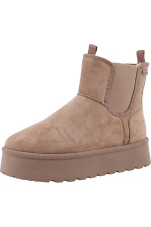 TOM TAILOR Winterboots, Plateau, Schlupfboots, Hausschuh mit zwei Anziehlaschen