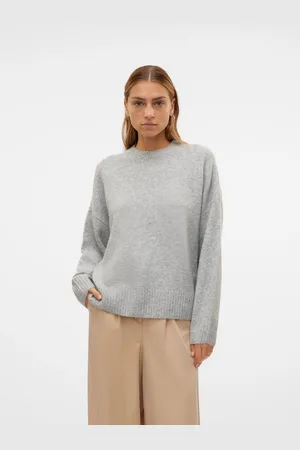 VERO MODA Strickpullover »VMBOOM LS O-NECK PULLOVER GA NOOS«