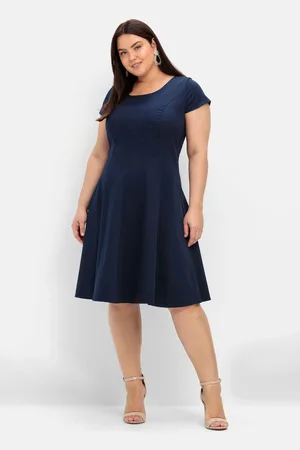 Sheego Cocktailkleid »Bahnenkleid in Bahnenform«, in Bahnenform