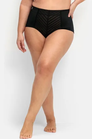 Sheego High-Waist-Slip »Shaping-Formslip mit Spitzendetails und Shapingeffekt«, (1 St.), mit Spitzendetails und Shapingeffekt