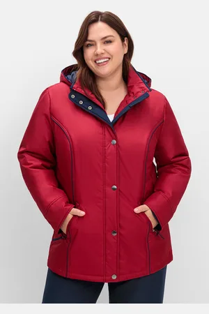 Sheego Outdoorjacke »Funktionsjacke wärmend, wind- und wasserabweisend«, mit Kapuze, wärmend, wind- und wasserabweisend