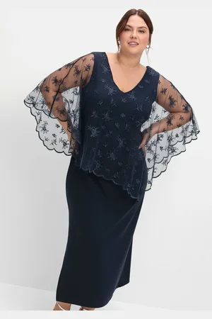 Sheego Abendkleid »Abendkleid im Lagenlook, mit Mesh und Spitze«, im Lagenlook, mit Mesh und Spitze