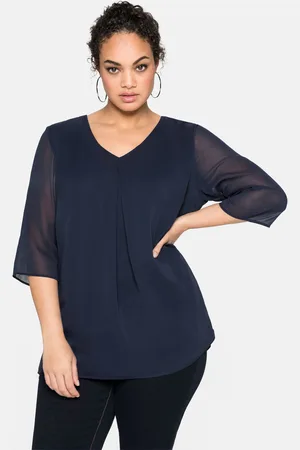 Sheego Tunika »Tunika im Lagenlook, mit Chiffon«, im Lagenlook, mit Chiffon