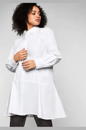 Sheego Longbluse »Longbluse mit ausgestelltem Saum«, mit ausgestelltem Saum