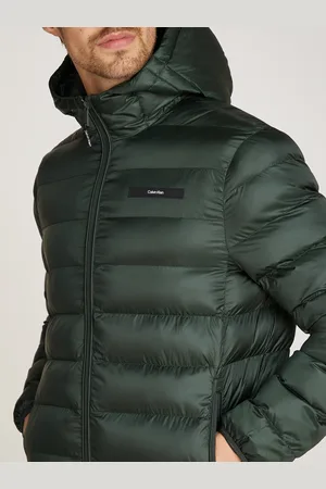 Calvin Klein Outdoorjacke »RECYCLED HOODED PUFFER JACKET«, mit Kapuze, mit Logopatch