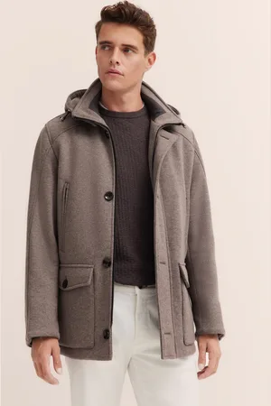 Bugatti Langjacke, mit Kapuze, mit Steppnähten