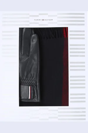 Tommy Hilfiger Schal »TH CORP LOVE SCARF & GLOVES GP«, mit Logoprägung