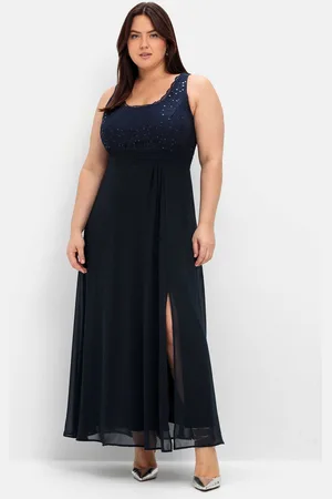 Sheego Abendkleid »Kleid mit floraler Spitze«, mit floraler Spitze