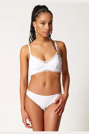 Skiny Soft-BH »Classicotton«, V-Ausschnitt mit transparenter Spitze