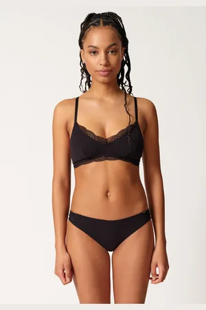 Skiny Soft-BH »Classicotton«, V-Ausschnitt mit transparenter Spitze