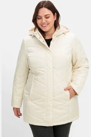 Sheego Steppjacke »Steppjacke mit abnehmbarer Kapuze und wärmender Wattierung«, mit Kapuze, mit abnehmbarer Kapuze und wärmender Wattierung