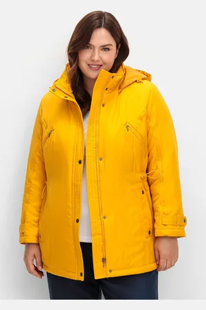 Sheego Steppjacke »Steppjacke mit Kapuze und Kontrastdetails«, mit Kapuze, mit Kapuze und Kontrastdetails