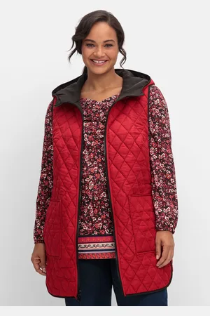 Sheego Steppweste »Wende-Steppweste zum Wenden, mit 2-Wege-Zipper«, (1 tlg.), zum Wenden, mit 2-Wege-Zipper