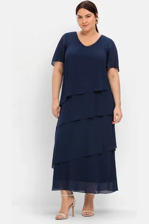 Sheego Cocktailkleid »Cocktailkleid in Maxi-Länge«, in Maxi-Länge
