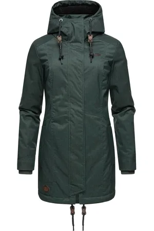 Ragwear Wintermantel »Winterjacke Tunned«, stylischer Winterparka mit Teddyfell Innenfutter