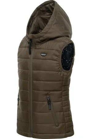 Ragwear Steppjacke »Steppweste Seema«, mit Kapuze, sportliche Outdoor-Weste mit Kapuze