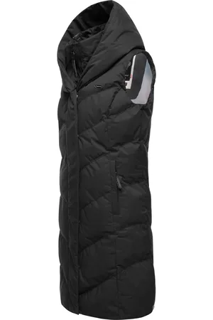Ragwear Steppweste »Steppweste Natalka Vest«, (1 tlg.), stylische, gesteppte Winterweste mit gefütterter Kapuze