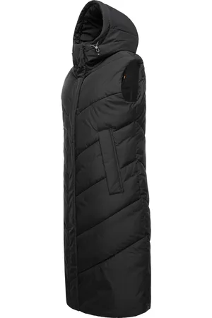 Ragwear Steppweste »Steppweste Suminka Vest«, (1 tlg.), Wasserdichte, lange Damen Winterweste