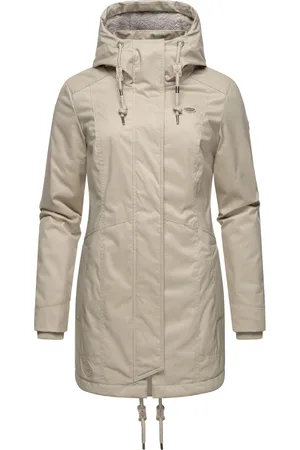 Ragwear Wintermantel »Winterjacke Tunned«, stylischer Winterparka mit Teddyfell Innenfutter