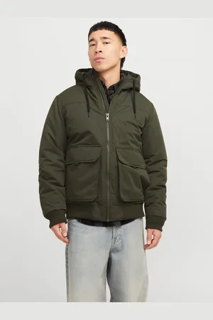 JACK & JONES Bomberjacke »JJCONSTRUCT BOMBER«, mit Kapuze