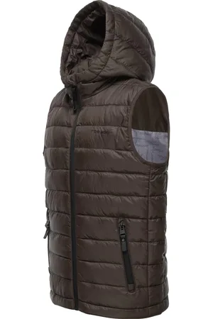 Ragwear Steppjacke »Steppweste Semmy«, mit Kapuze, sportliche, gesteppte Jungen Outdoor-Weste mit Kapuze