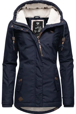Ragwear Winterjacke »Winterjacke Monade«, mit Kapuze, Damen Winterparka mit Kapuze und m. Fleece gefüttert