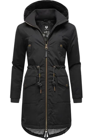 Ragwear Wintermantel »Wintermantel Crescend«, Wasserdichter Winterparka mit Kapuze und Teddyfleece