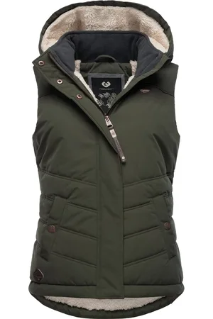 Ragwear Steppweste »Steppweste Hesty«, (1 tlg.), Wasserdichte Outdoor-Weste mit abnehmbarer Kapuze