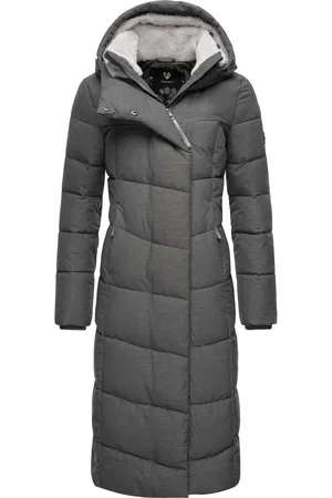 Ragwear Wintermantel »Wintermantel Pavla Long«, extralanger Winterparka mit Teddyfutter und Kapuze