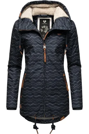 Ragwear Winterjacke »Winterjacke Zuzka Winter«, mit Kapuze, Wasserdichter Winterparka mit Teddyfleece Innenfutter
