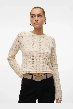 VERO MODA Strickpullover »VMNEWFABIENNE LS O-NECK PULLOVER NOOS«