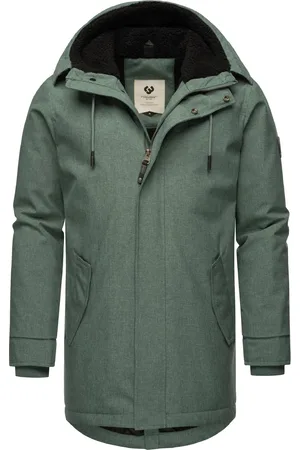 Ragwear Kurzmantel »Kurzmantel Mr Smithem YOUMODO«, wasserdichte lange Herren Winterjacke mit Kapuze
