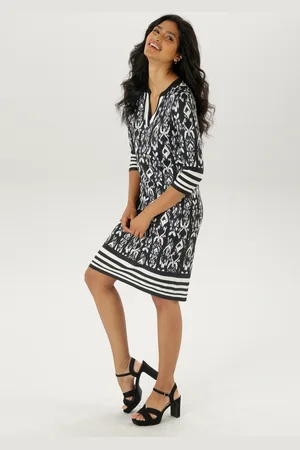 Aniston Jerseykleid, mit femininen Ethno-Muster Allover - NEUE KOLLEKTION