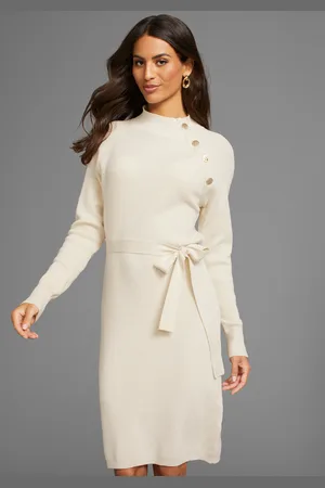 Laura Scott Strickkleid, mit Knopfdetail
