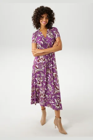 Aniston Sommerkleid, mit großflächigem Blumendruck - NEUE KOLLEKTION