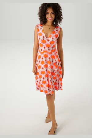 Aniston Sommerkleid, mit extravagantem Retro-Muster- jedes Teil ein Unikat- NEUE KOLLEKTION