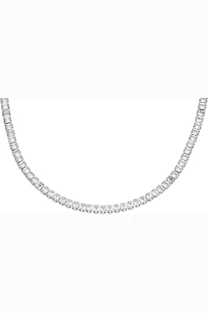 Fossil Kette ohne Anhänger »Schmuck Geschenk Edelstahl Halskette Heritage, JA7270710, JA7271040«, mit Glasstein