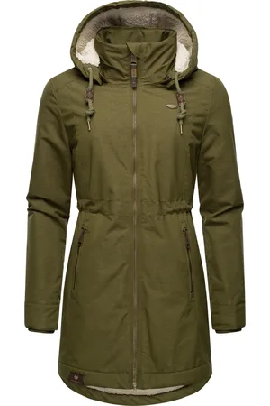 Ragwear Wintermantel »Winterjacke Dakkota«, Wasserdichter Winterparka mit Teddyfleece Innenfutter