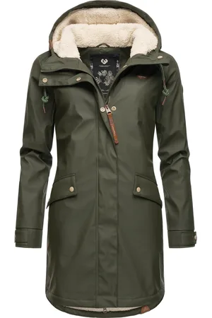 Ragwear Regenmantel »Regenjacke Tinsley«, Wasserdichter Regenparka für den Winter