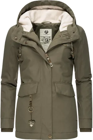 Ragwear Wintermantel »Winterjacke Jazmin Intl.«, warm gefütterte Outdoorjacke aus recycelten Materialien
