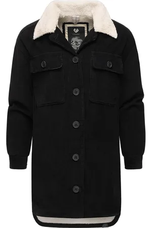Ragwear Cordjacke »Cordjacke Kyoka«, ohne Kapuze, Stylische Damen Jacke aus Cord mit flauschigem Innenfutter