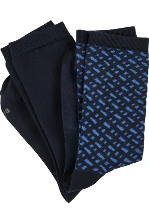 HUGO BOSS Freizeitsocken »2P RS Monogram CC«, (Packung, 2 Paar, 2er-Pack), aus weicher Baumwollmischung
