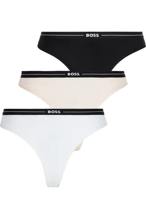 HUGO BOSS String »3P THONG«, (Packung, 3 St., 3er), mit Logobund