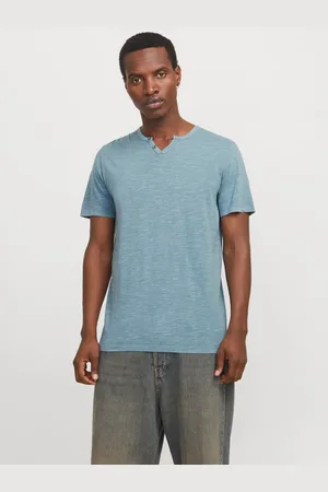 JACK & JONES T-Shirt »JJESPLIT NECK TEE SS NOOS«, mit V-Ausschnitt