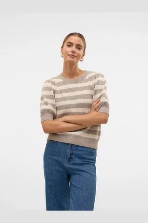 VERO MODA Kurzarmpullover »VMDOFFY 2/4 O-NECK PULLOVER GA NOOS«