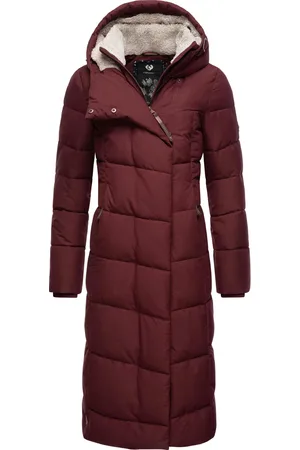 Ragwear Wintermantel »Wintermantel Pavla Long«, extralanger Winterparka mit Teddyfutter und Kapuze