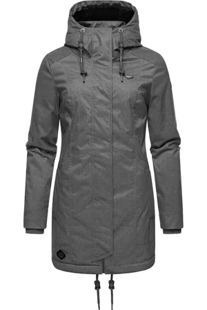 Ragwear Wintermantel »Winterjacke Tunned«, stylischer Winterparka mit Teddyfell Innenfutter