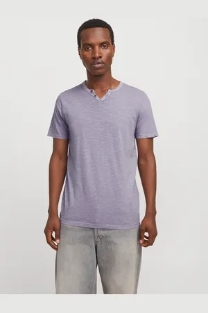 JACK & JONES T-Shirt »JJESPLIT NECK TEE SS NOOS«, mit V-Ausschnitt